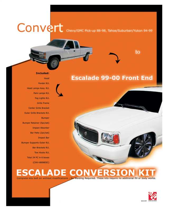 Front End Conversion Kit CWV-8898ESC